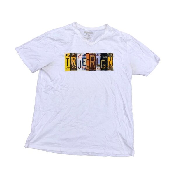 Vintage True Religion Shirt Plate Short Sleeve Crew XXL - Picture 3 of 7